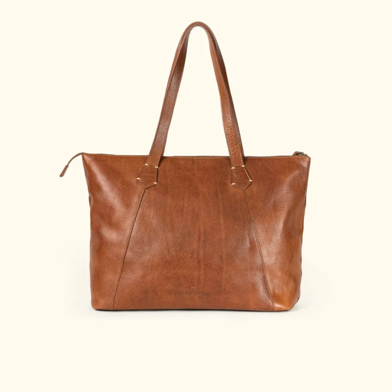 Walker Leather Tote Bag | Rustic Tan sold by Buffalo Jackson