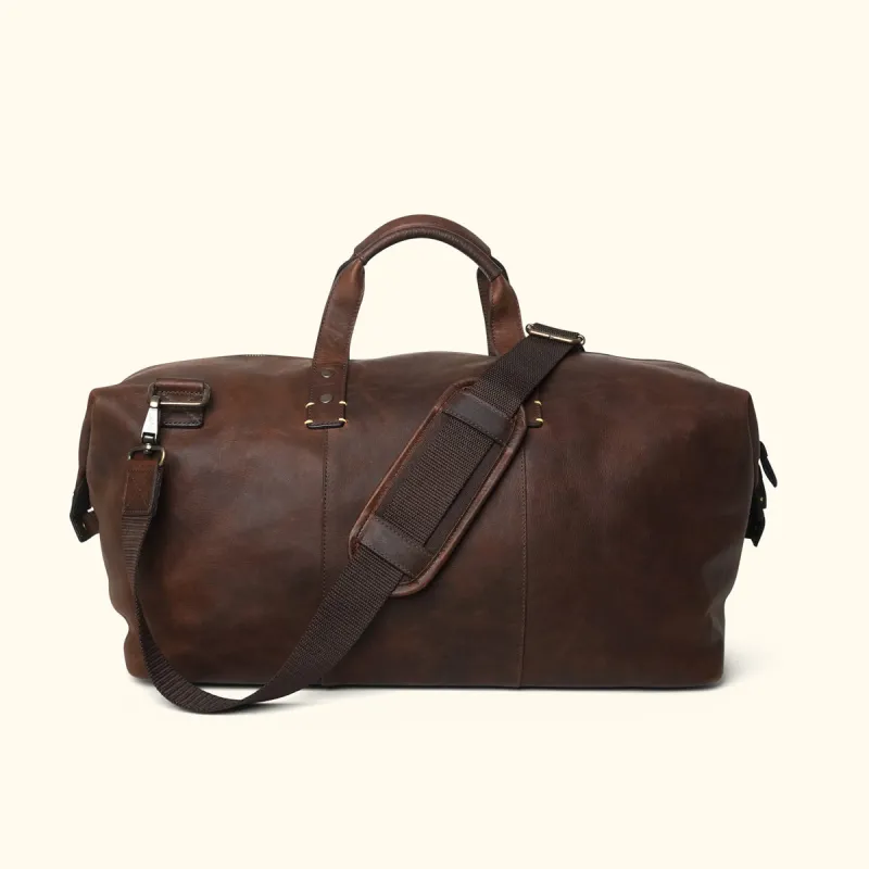 Walker Leather Weekend Bag | Vintage Oak sold by Buffalo Jackson