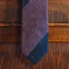 Heathered Stripe Cotton Necktie | Raspberry sold by Buffalo Jackson