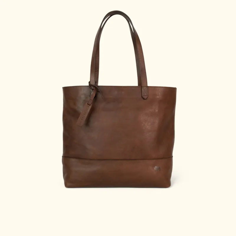 Madison Leather Tote Bag | Dark Hazelnut sold by Buffalo Jackson