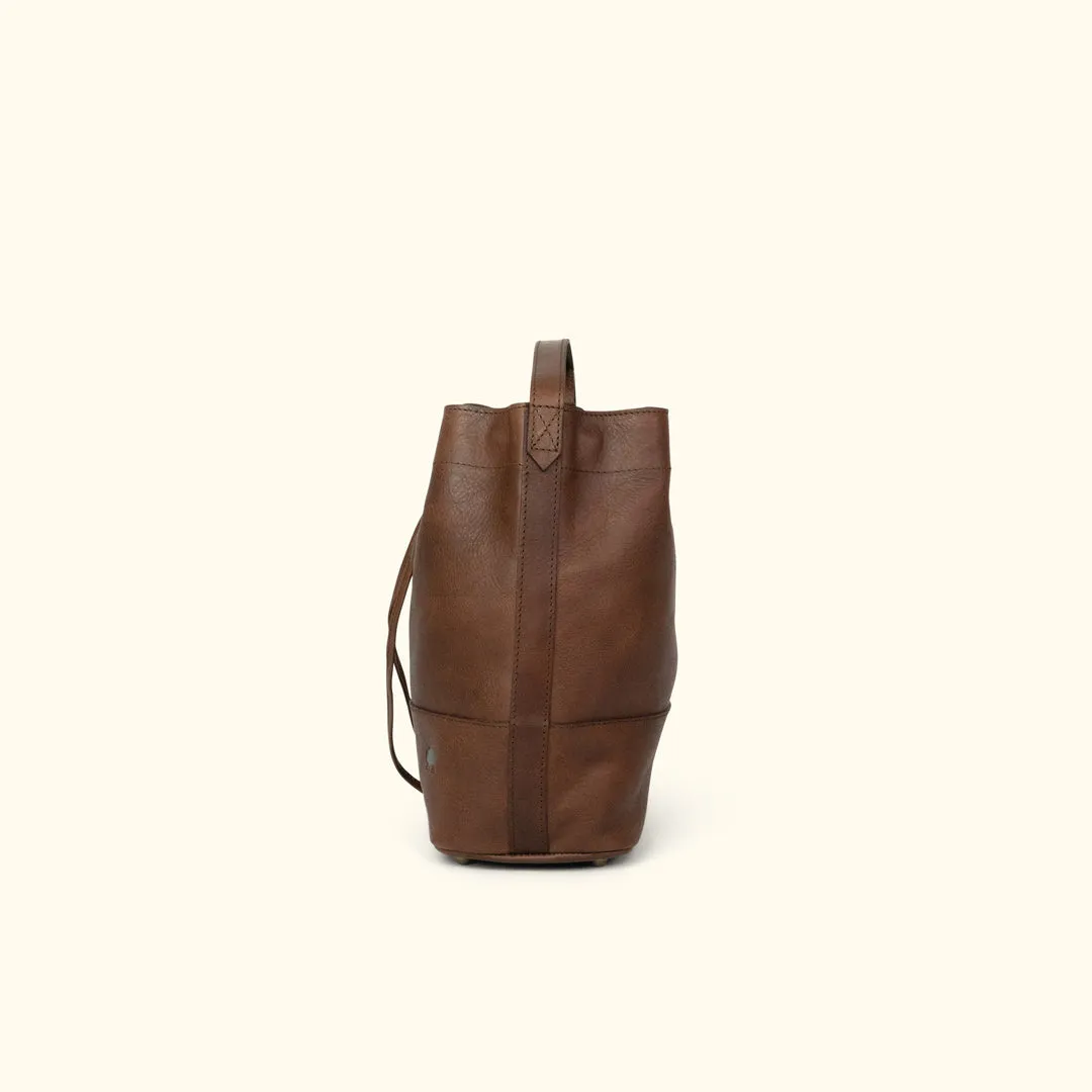 Madison Leather Bucket Bag | Dark Hazelnut sold by Buffalo Jackson product image thumbnail 5