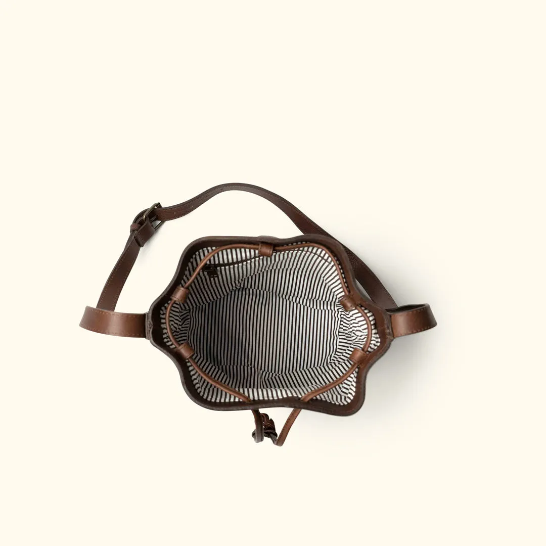 Madison Leather Bucket Bag | Dark Hazelnut sold by Buffalo Jackson product image thumbnail 3