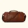 Ryder Reserve Bison Leather Travel Duffle Bag | Brown sold by Buffalo Jackson