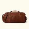 Ryder Reserve Bison Leather Travel Duffle Bag | Brown sold by Buffalo Jackson