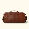 Ryder Reserve Bison Leather Travel Duffle Bag | Brown sold by Buffalo Jackson