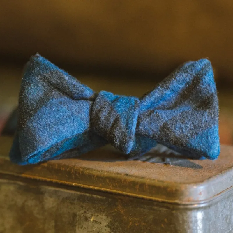 True Plaid Wool Bow Tie | Ocean sold by Buffalo Jackson