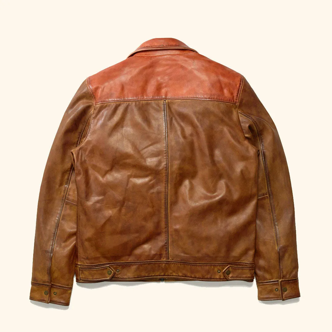 Western Elkhorn Leather Jacket | Copper and Whiskey sold by Buffalo Jackson product image thumbnail 2