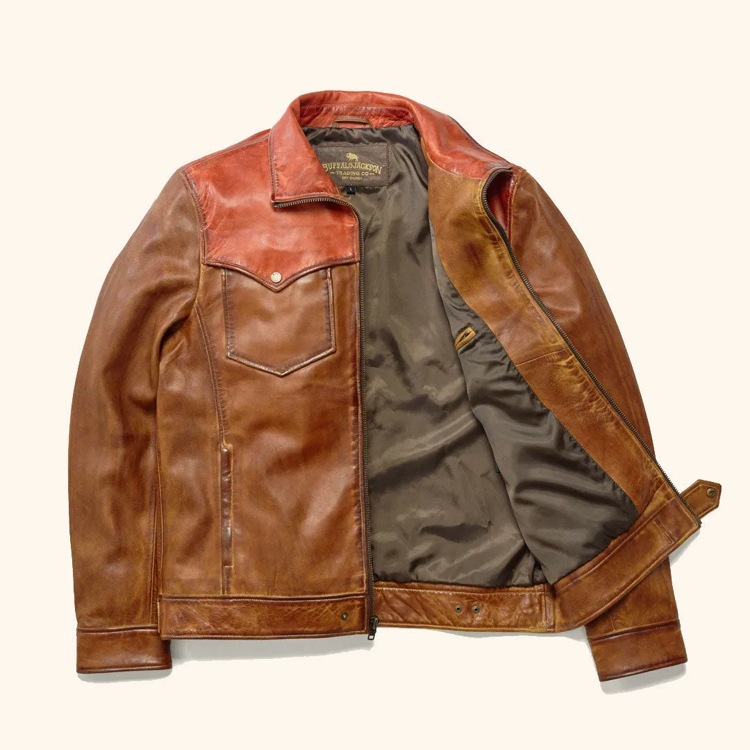 Western Elkhorn Leather Jacket | Copper and Whiskey sold by Buffalo Jackson