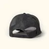 Trucker Patch Hat | Navy and Gray Mesh sold by Buffalo Jackson