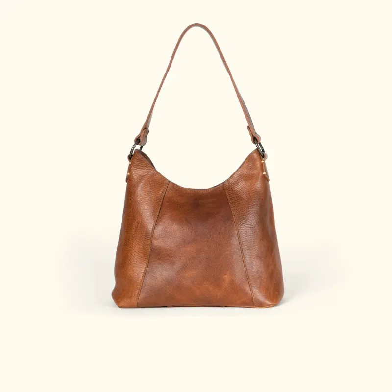 Walker Leather Shoulder Bag | Rustic Tan sold by Buffalo Jackson