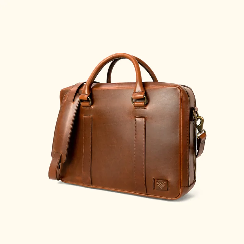 Jefferson Leather Briefcase | Elderwood sold by Buffalo Jackson