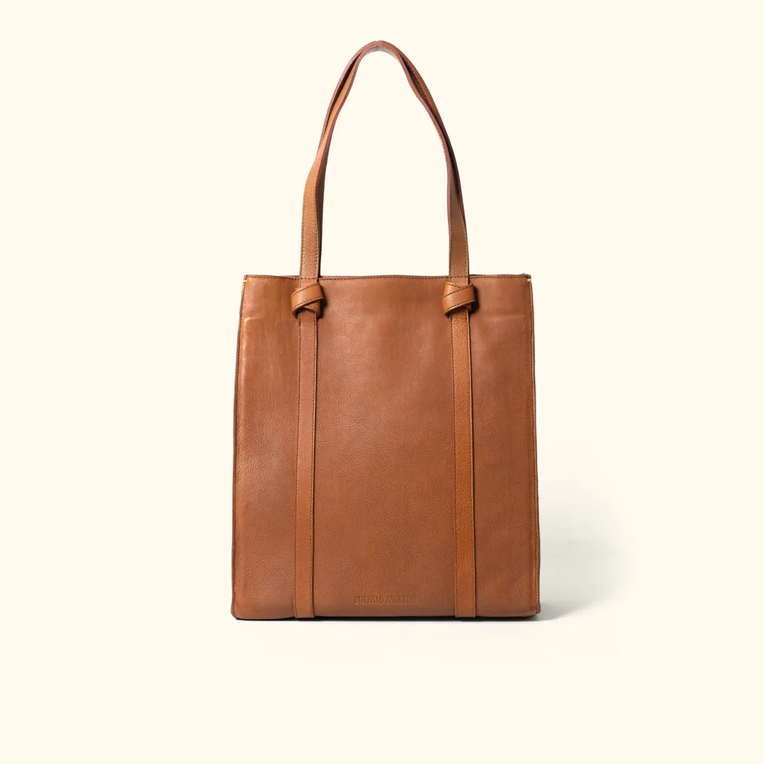 Chelsea Leather Tote Bag | Honey Brown sold by Buffalo Jackson product image thumbnail 4