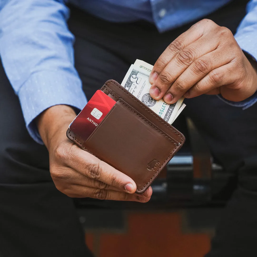 Slim ID Wallet | Mahogany sold by Buffalo Jackson product image thumbnail 4