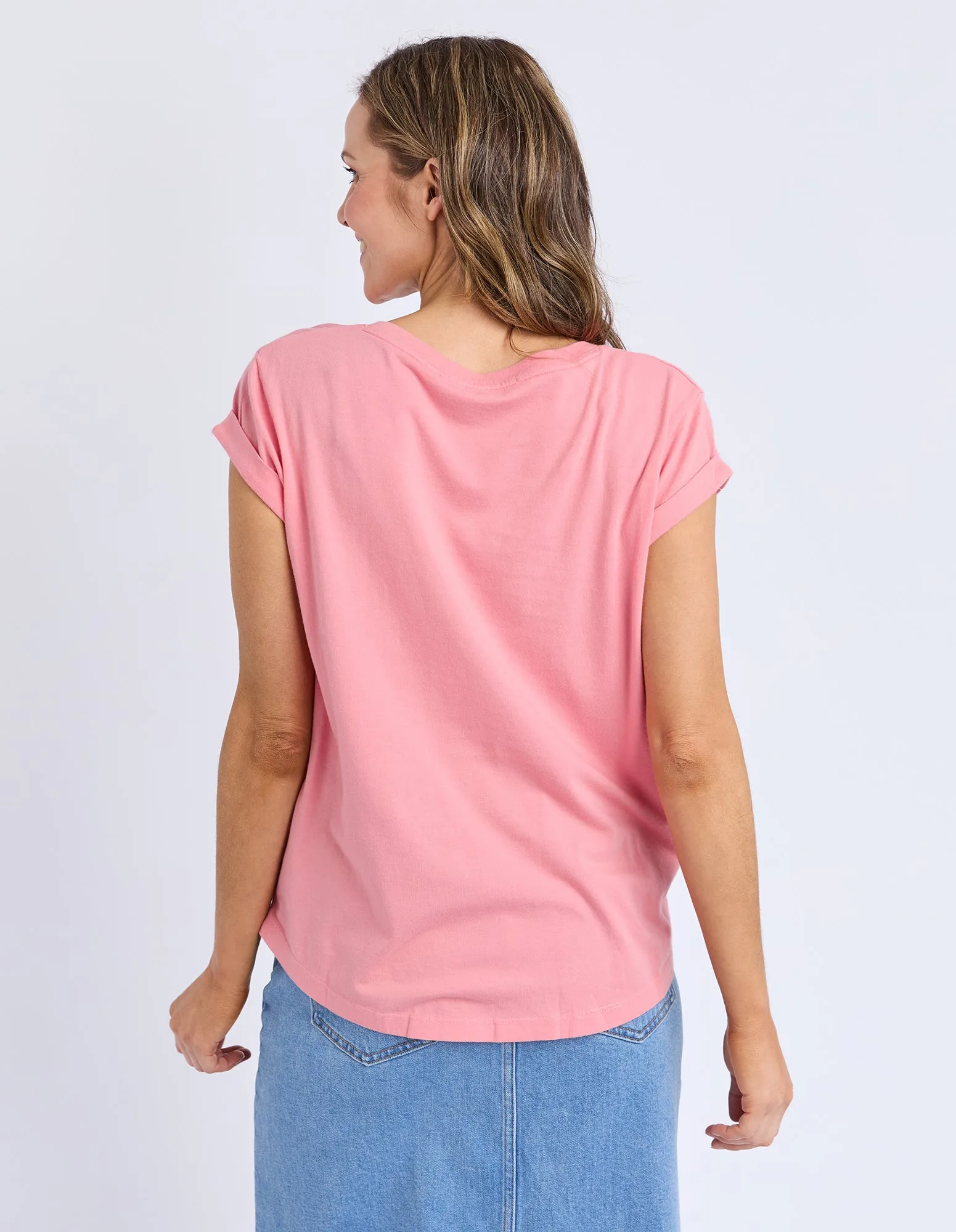 Manly Vee Tee Rose Pink sold by Foxwood Clothing product image thumbnail 3