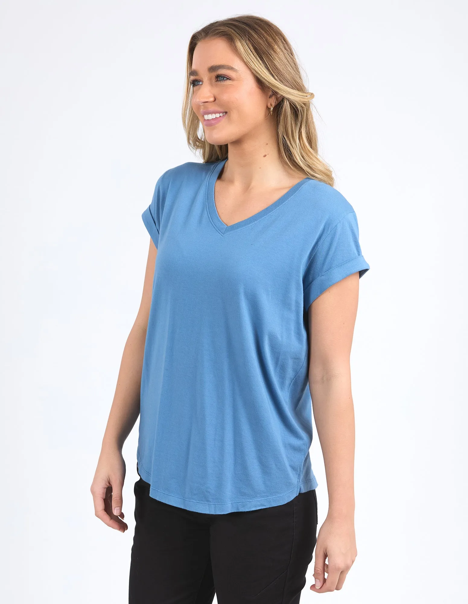 Manly Vee Tee Coronet Blue sold by Foxwood Clothing product image thumbnail 4