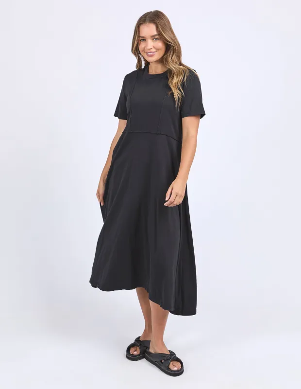 Eva Midi Dress Black sold by Foxwood Clothing