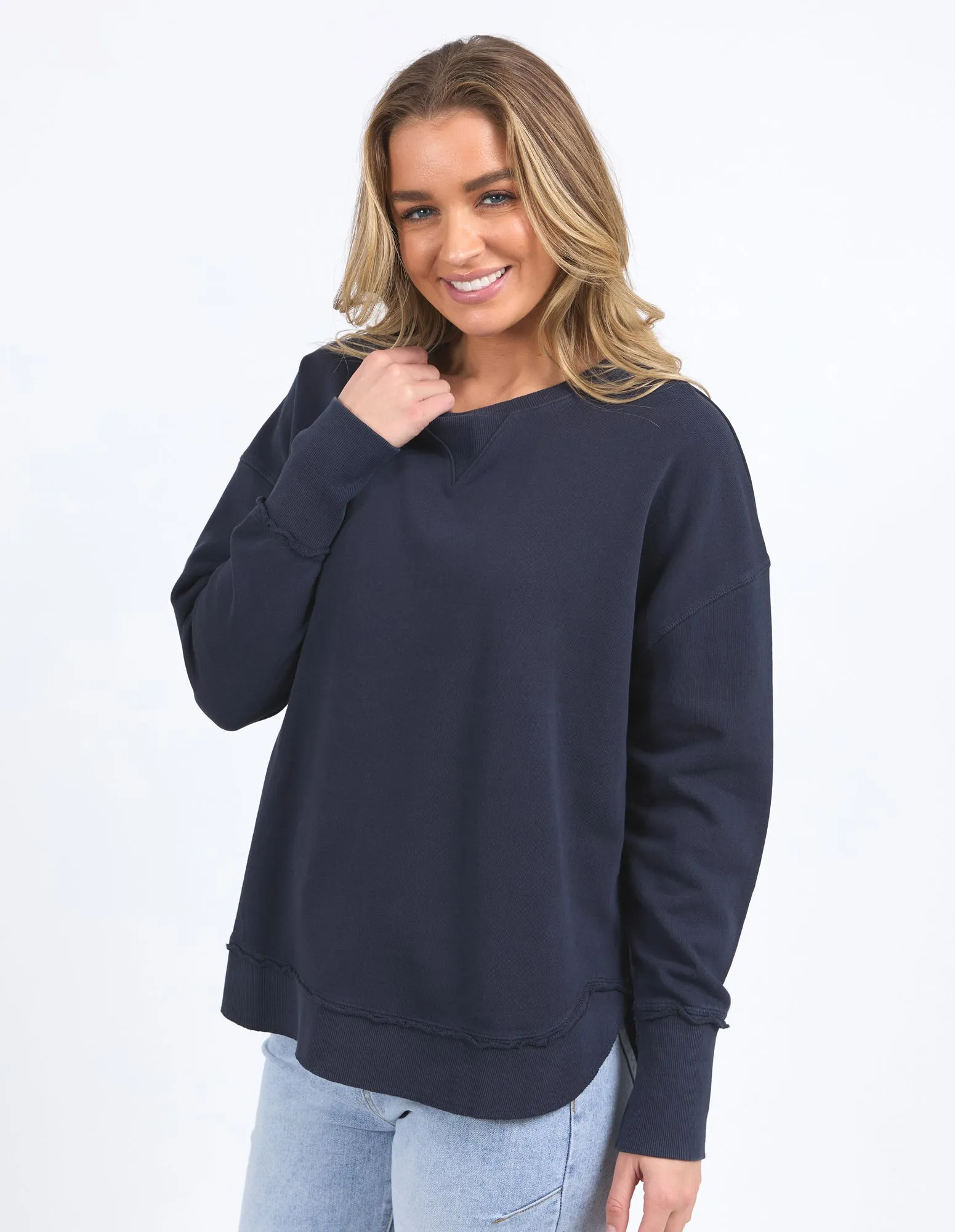 Delilah Crew Navy sold by Foxwood Clothing product image thumbnail 4