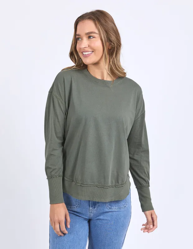Farrah Long Sleeve Khaki made by Foxwood Clothing