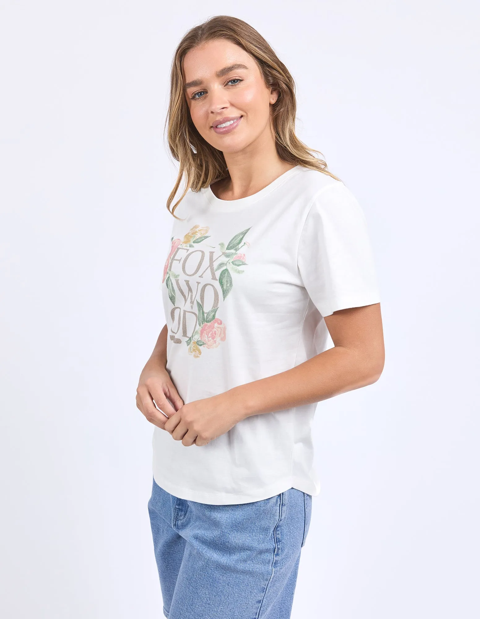 Wild Rose Tee Vintage White sold by Foxwood Clothing product image thumbnail 4