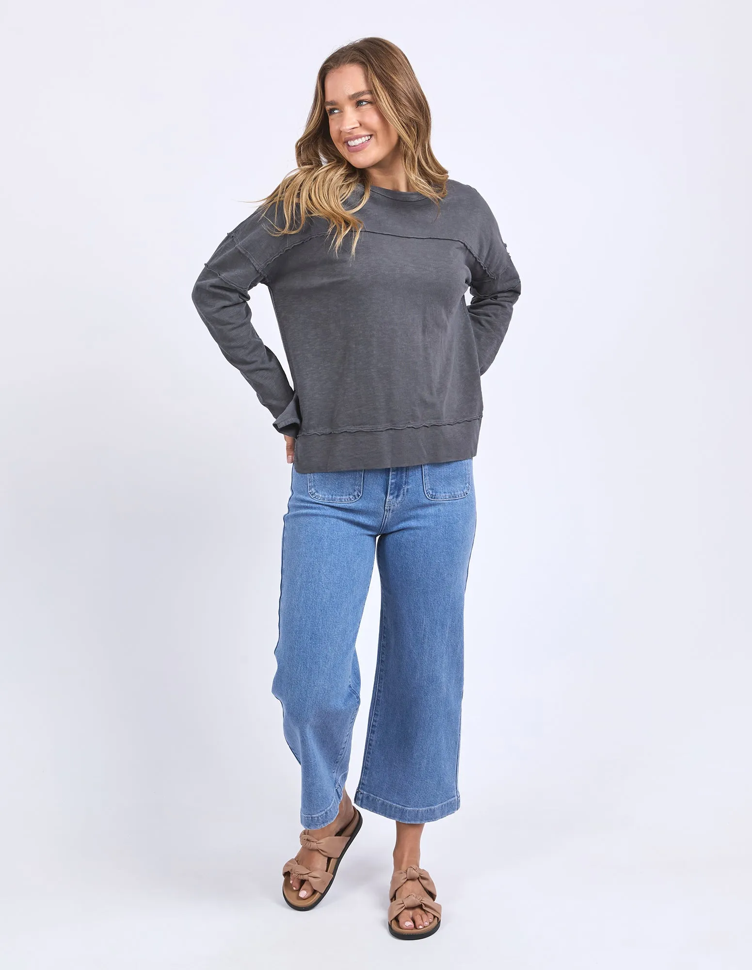 Jayne Throw On Top Charcoal sold by Foxwood Clothing product image thumbnail 2