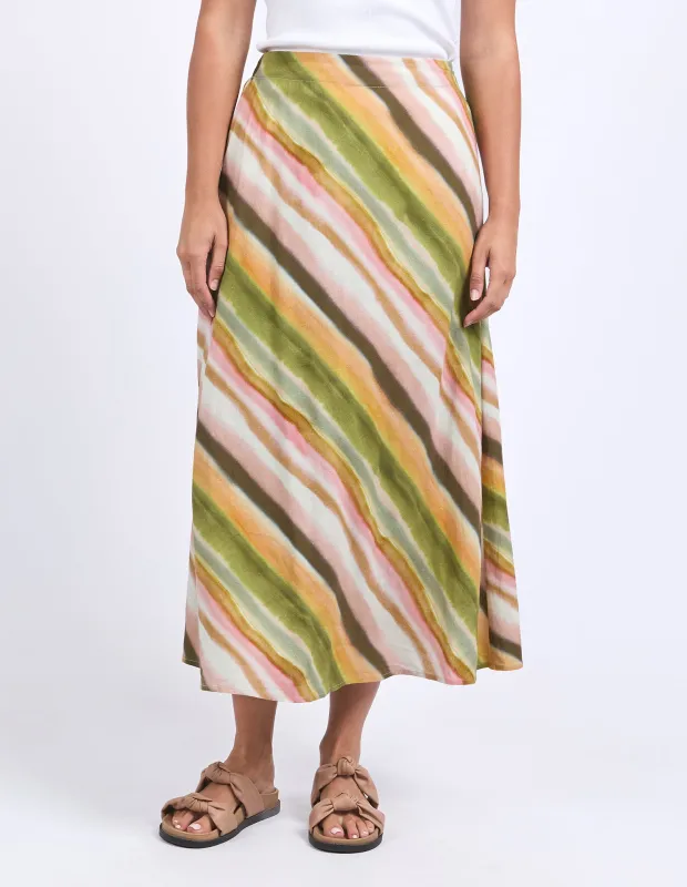 Horizon Slip Skirt Horizon Print sold by Foxwood Clothing