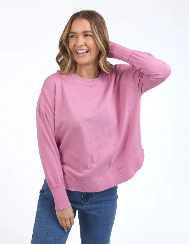 Farrah Long Sleeve Rose Pink made by Foxwood Clothing