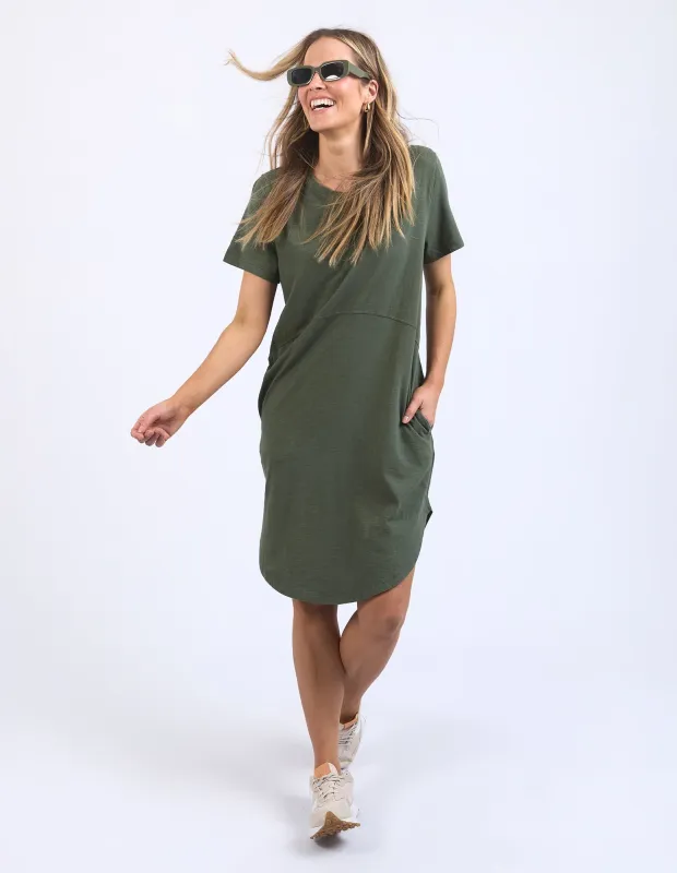 Bay Dress Khaki sold by Foxwood Clothing