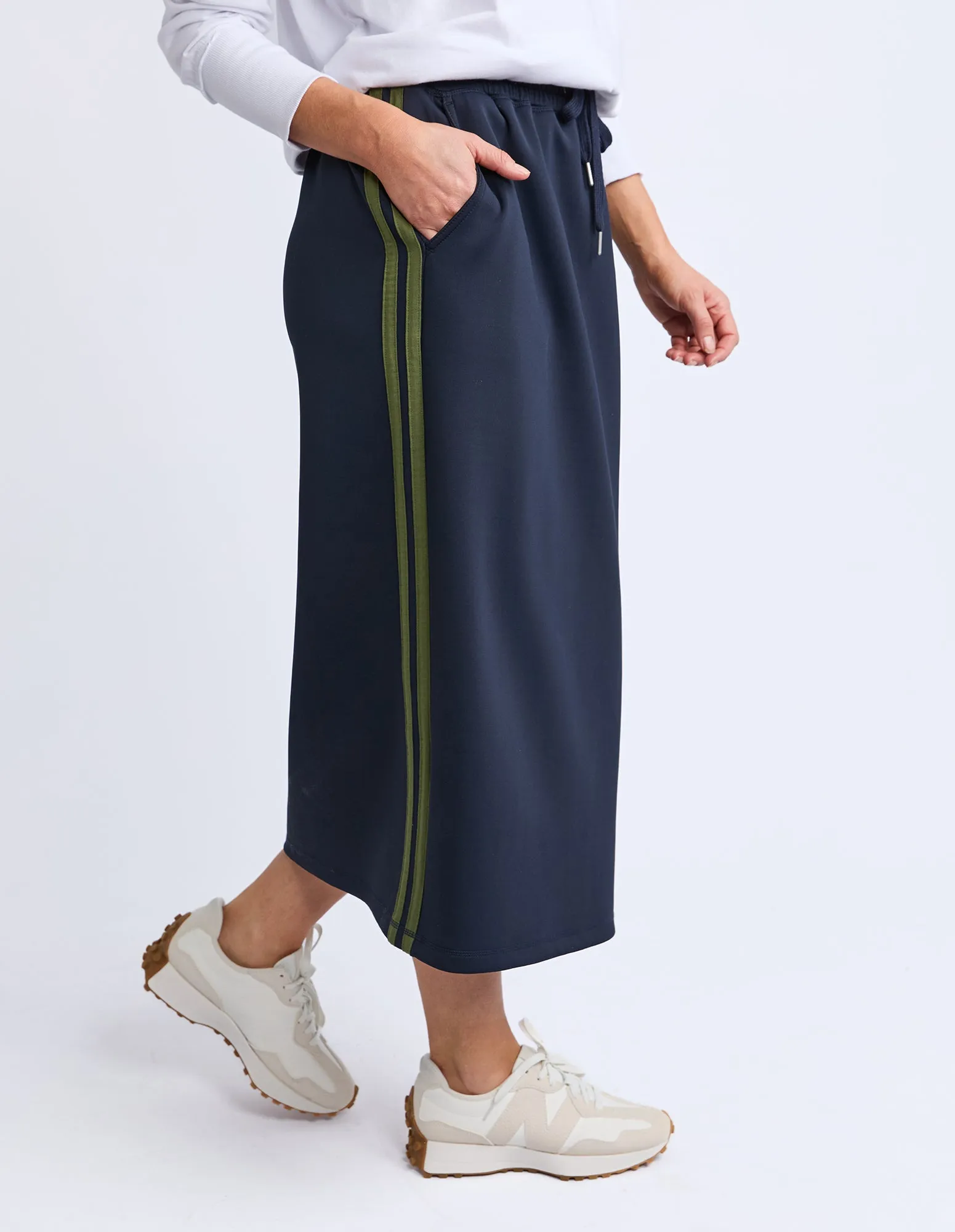Juno Skirt Navy With Green sold by Foxwood Clothing product image thumbnail 5