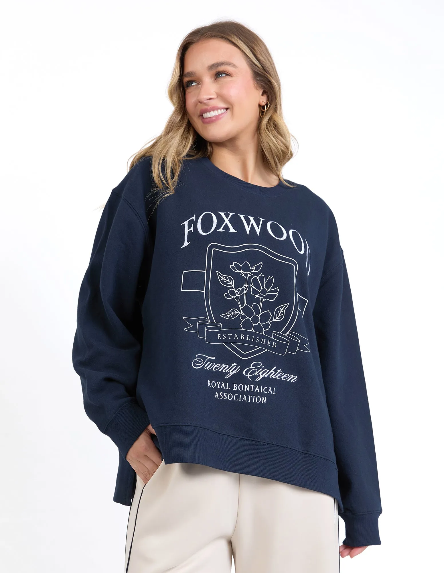 Royal Botanical Crew Navy sold by Foxwood Clothing