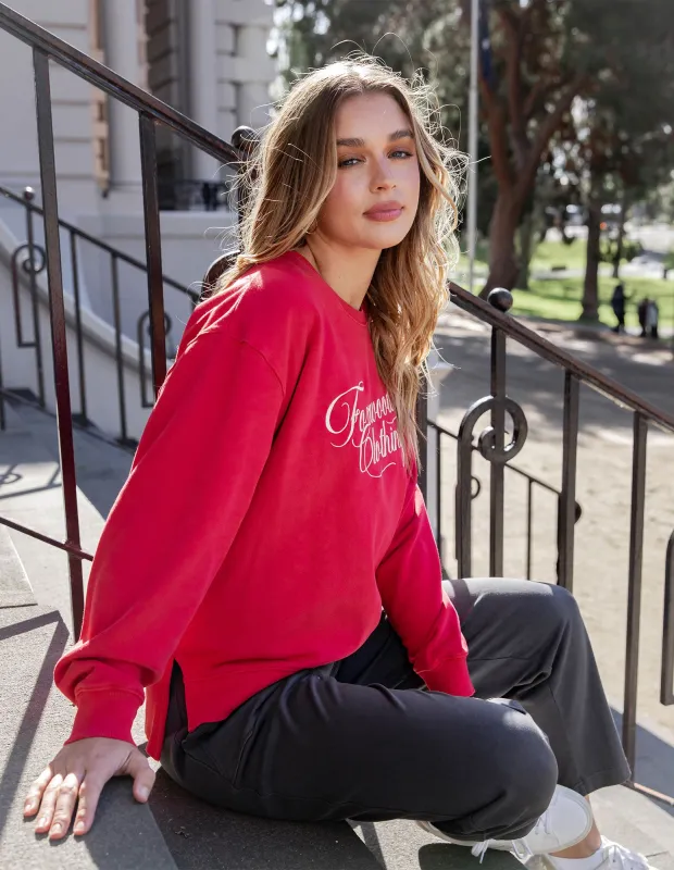 Back To Basics Crew Red sold by Foxwood Clothing