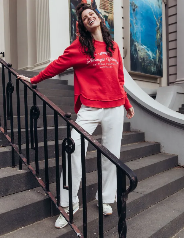 Pursuit Crew Red made by Foxwood Clothing