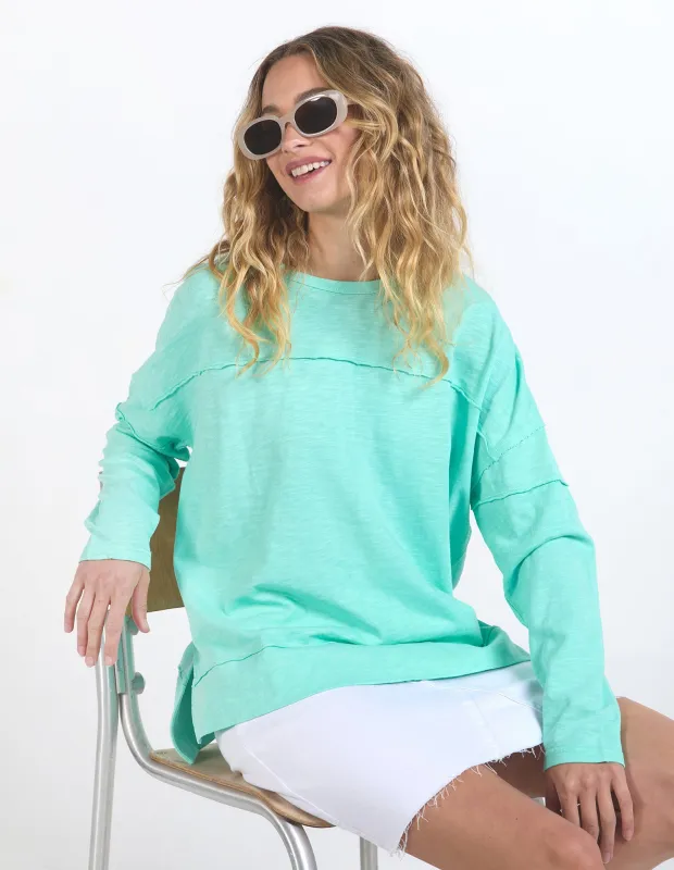 Jayne Throw On Top Neon Mint sold by Foxwood Clothing