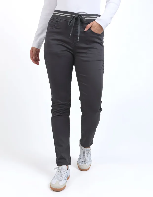 Sylvia Jogger Charcoal sold by Foxwood Clothing