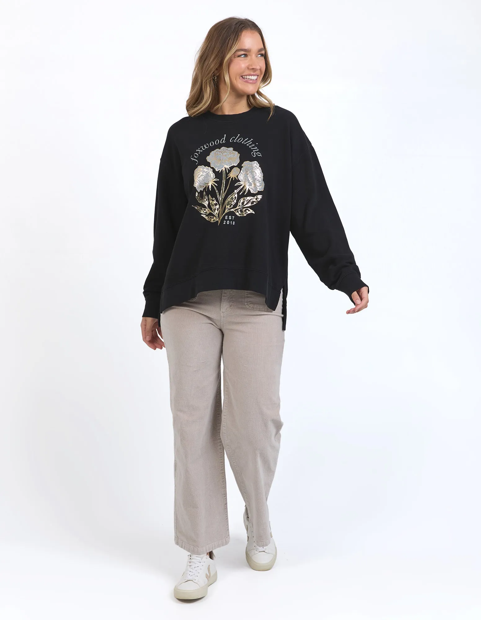 Golden Rose Crew Washed Black sold by Foxwood Clothing product image thumbnail 2