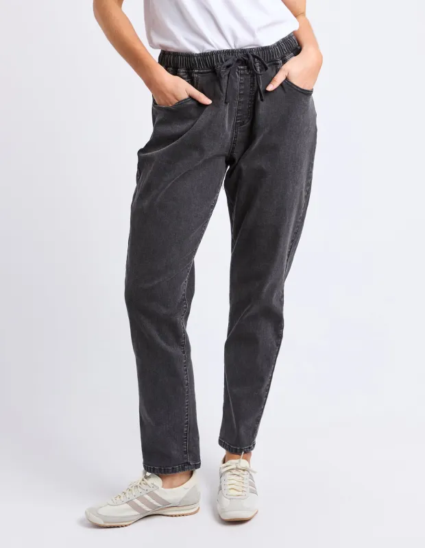 Juliette Jogger Jean Washed Black sold by Foxwood Clothing