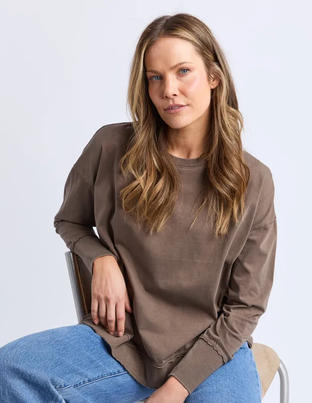 Farrah Long Sleeve Coffee Quartz made by Foxwood Clothing