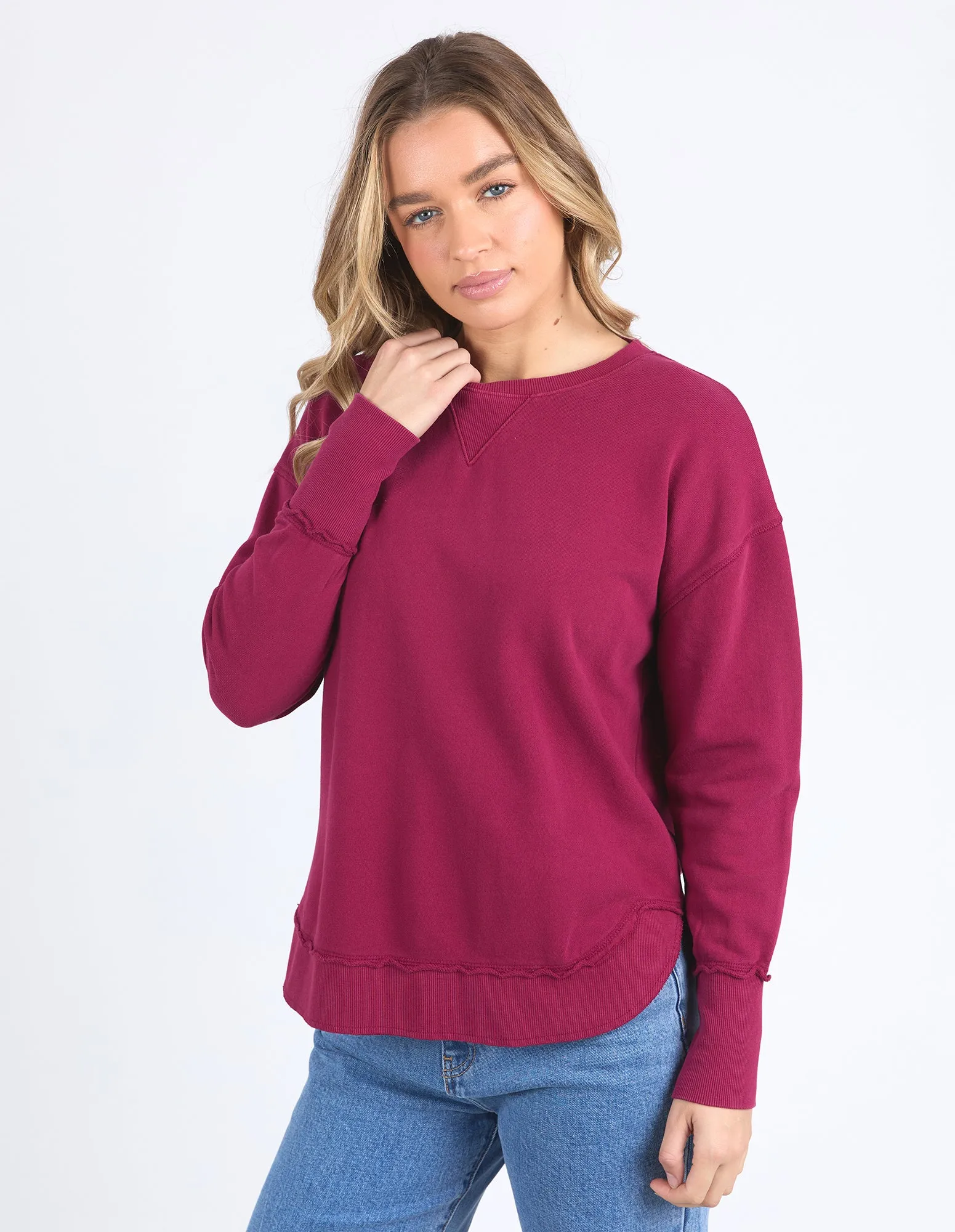 Delilah Crew Beetroot Red sold by Foxwood Clothing product image thumbnail 4