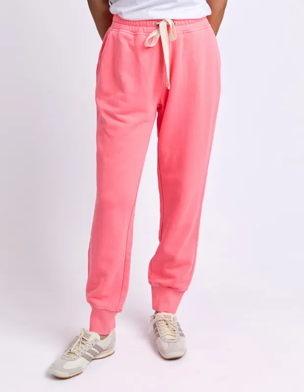 College Track Pant Neon Pink made by Foxwood Clothing