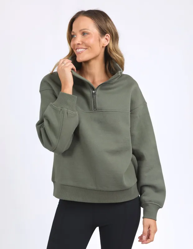 College Zip Crew Khaki sold by Foxwood Clothing