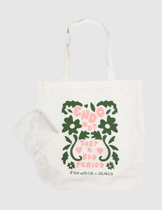 Foxwood x QENDO Tote Bag sold by Foxwood Clothing