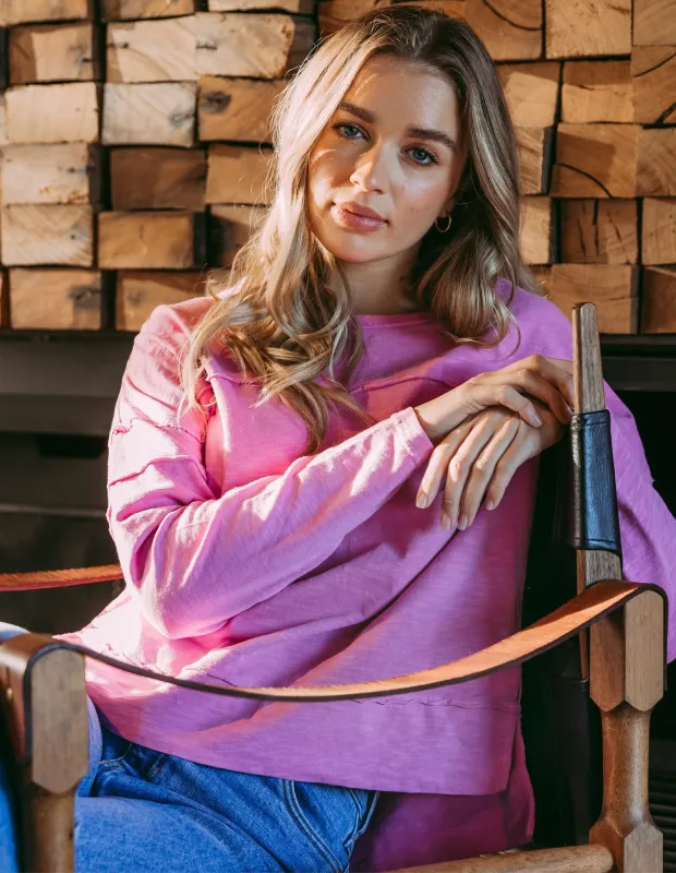 Jayne Throw On Top Fuchsia sold by Foxwood Clothing