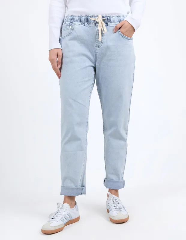 Juliette Jogger Jean Vintage Pale Blue sold by Foxwood Clothing