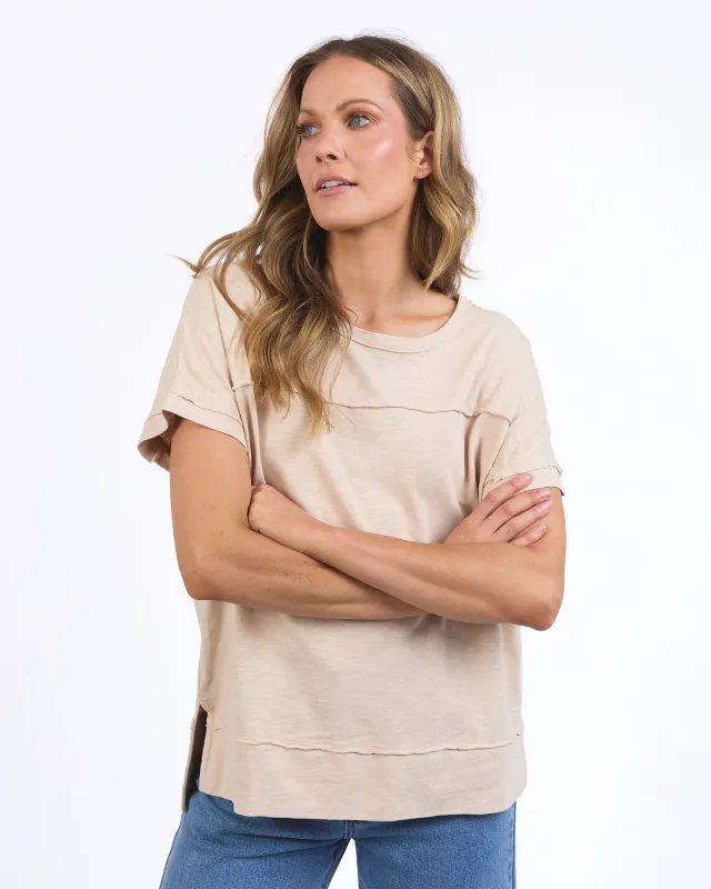 Allison Tee Oat sold by Foxwood Clothing