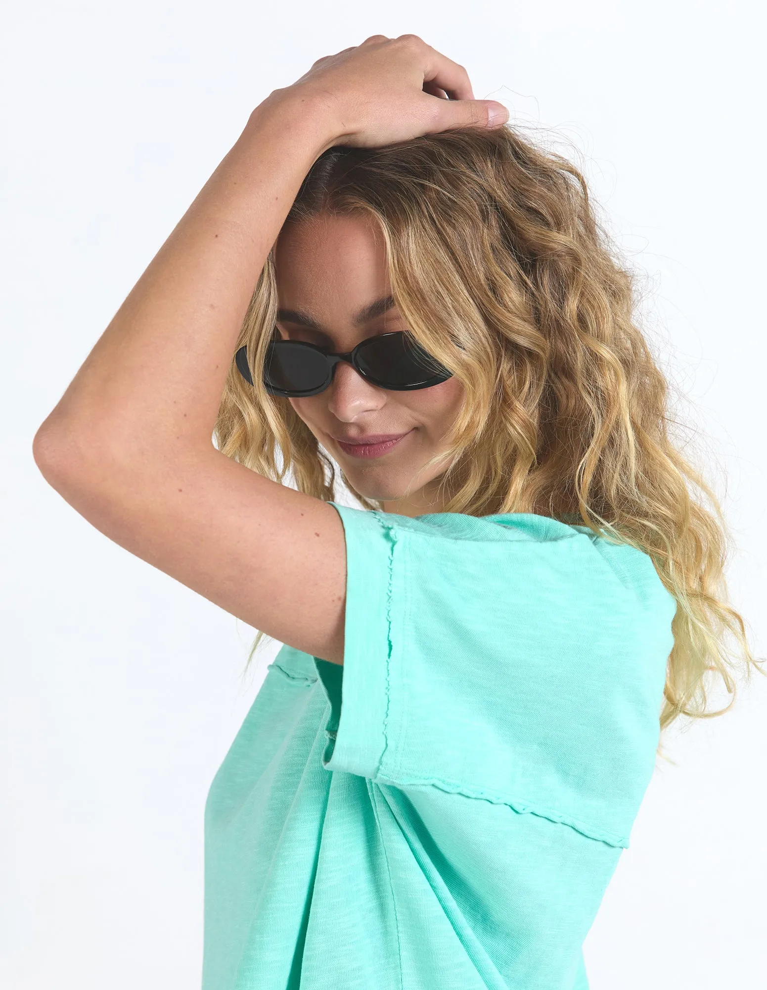 Allison Tee Neon Mint sold by Foxwood Clothing product image thumbnail 5