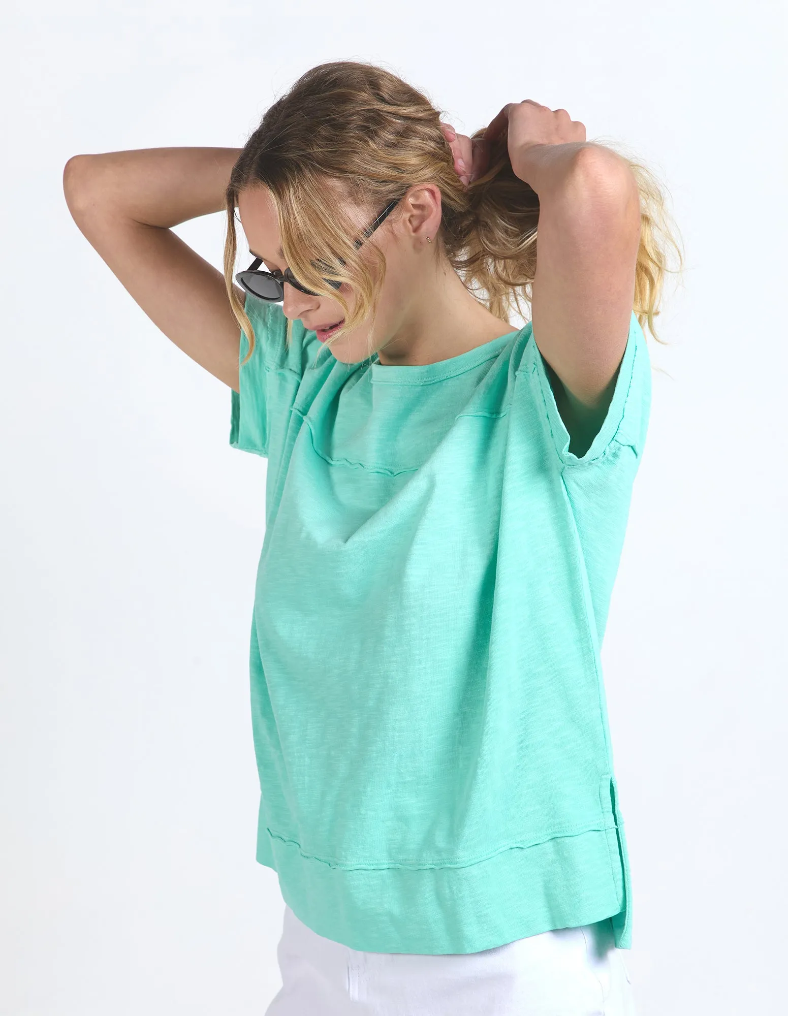 Allison Tee Neon Mint sold by Foxwood Clothing product image thumbnail 4