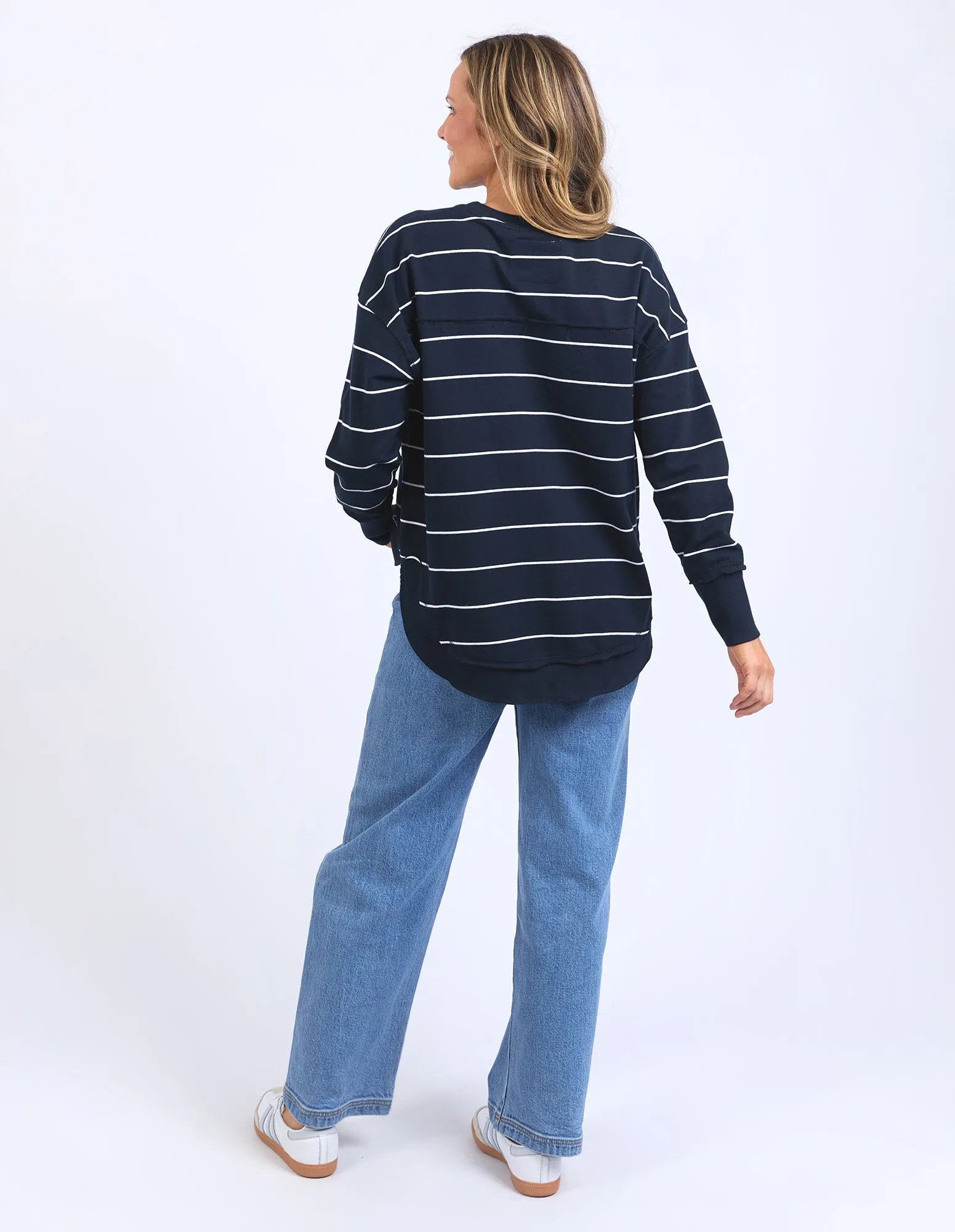 Classic Stripe Simplified Crew Navy/White Stripe sold by Foxwood Clothing product image thumbnail 3