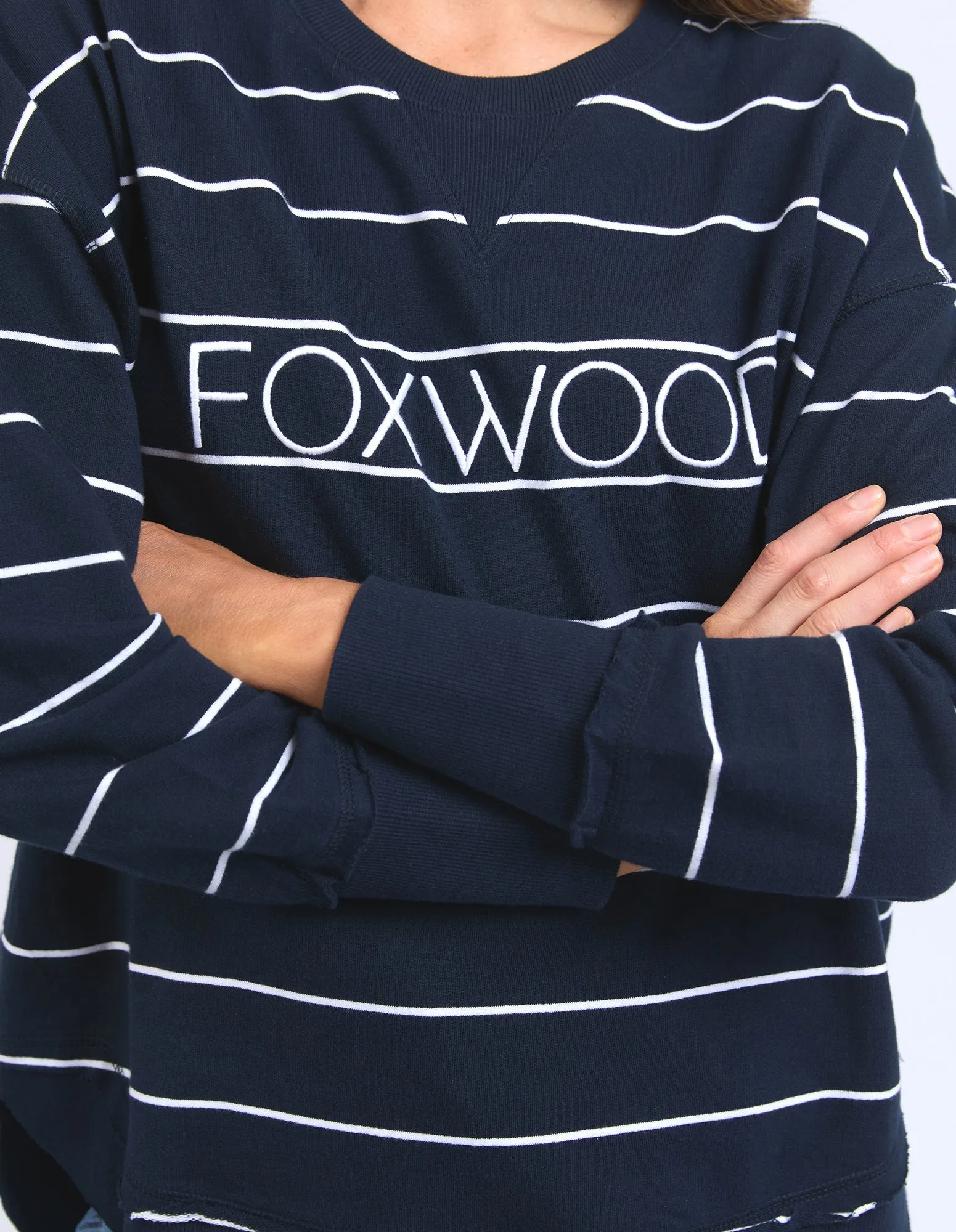 Classic Stripe Simplified Crew Navy/White Stripe sold by Foxwood Clothing product image thumbnail 5