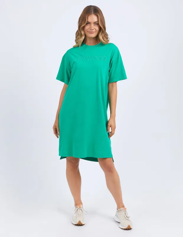 Simplified Tee Dress Bright Green sold by Foxwood Clothing