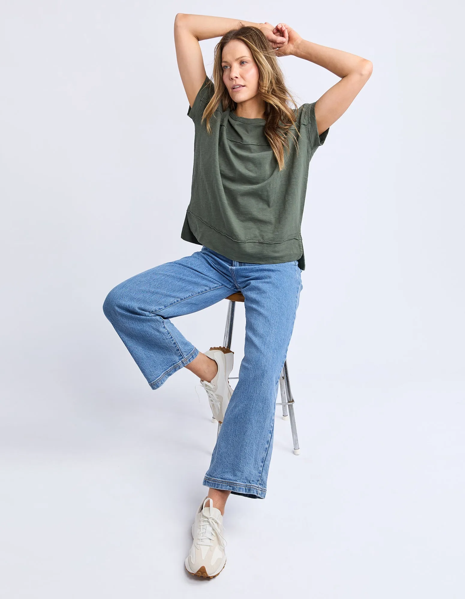 Allison Tee Khaki sold by Foxwood Clothing product image thumbnail 2