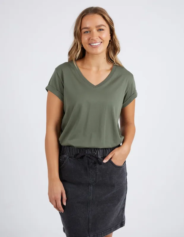 Manly Vee Tee Khaki sold by Foxwood Clothing
